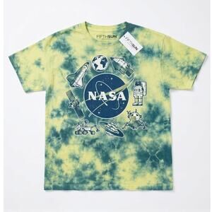 NWT NASA Youth M (10/12) Tie-Dye Short Sleeve Graphic T-Shirt